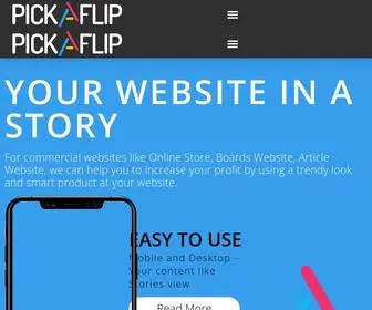 Pickaflip.com(Story feed) Screenshot