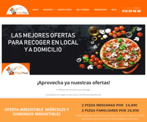 Pickapizza.es(Picka Pizza Albufera Madrid) Screenshot