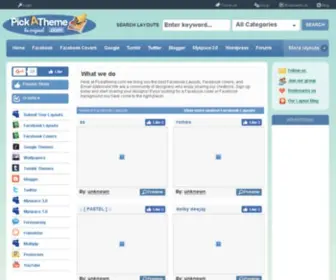 Pickatheme.com(Facebook Backgrounds) Screenshot