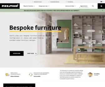 Pickawood.com(Ontwerp uw meubels op maat online) Screenshot