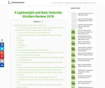 Pickbabystroller.com(9 Lightweight and Best Umbrella Strollers Review) Screenshot