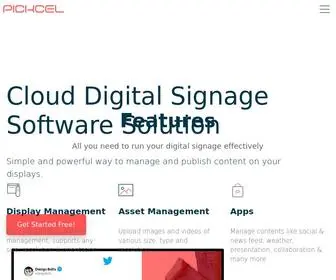 Pickcel.com(Cloud Digital Signage Software Solutions) Screenshot