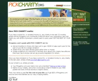 Pickcharity.org(Pickcharity) Screenshot