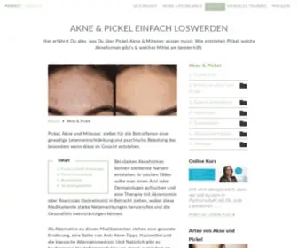 Pickel-Berater.de(Akne & Pickel einfach loswerden) Screenshot