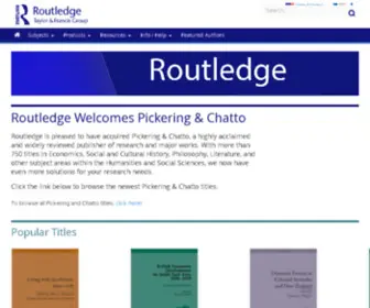 Pickeringchatto.com(Pickering and Chatto Publishers) Screenshot