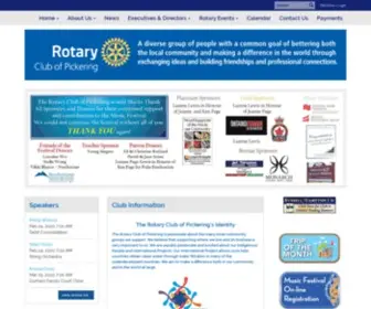 Pickeringrotary.ca(Rotary Club of Pickering) Screenshot