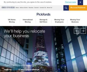 Pickfords.co.uk(Removals and Storage) Screenshot