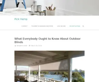 Pickhemp.com(Natural Fabrics and Services from Pickering International) Screenshot
