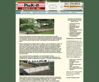 Pickitfence.net(pickitfence) Screenshot