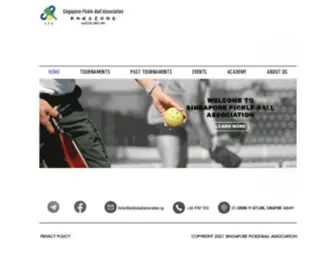 Pickleballassociation.sg(Singapore Pickleball Association) Screenshot