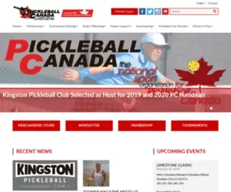 Pickleballcanada.org(A sport for all) Screenshot