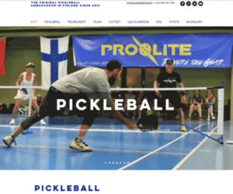 Pickleballfinland.fi(The Original Ambassador in Finland since 2014) Screenshot