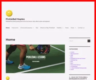 Pickleballnaplesfl.com( click here for: Pickleball Clinics and Lessons with Coach Jerry "Pickleball) Screenshot