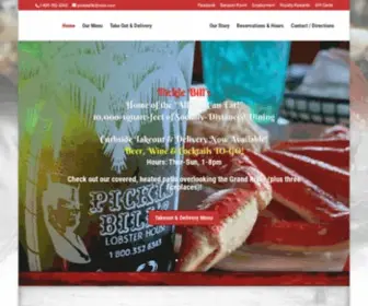 Picklebills.com(Pickle Bill's Lobster House) Screenshot