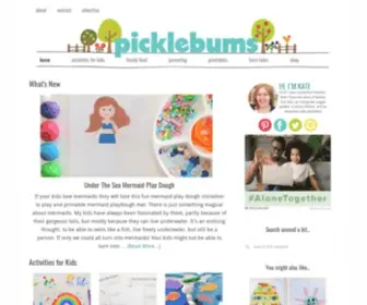 Picklebums.com(Activities, recipes, free printables and life with four kids) Screenshot