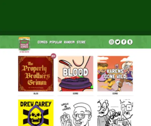 Pickledcomics.com(Pickled Comics) Screenshot