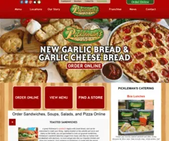Picklemans.com(Order Sandwiches Online) Screenshot