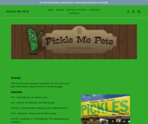 Picklemepete.com(Pickle Me Pete) Screenshot
