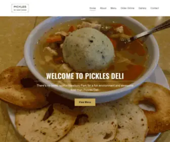 Picklesdeli.com(Deli, Restaurant) Screenshot