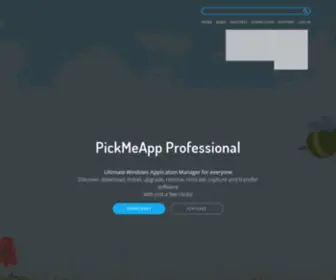 Pickmeapp.com(Welcome (Home page)) Screenshot