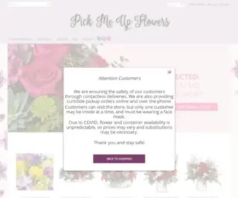 Pickmeupflowers.com(Barrie Florist) Screenshot