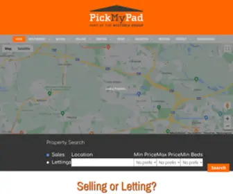 Pickmypad.com(Letting & Estate Agents Worsley) Screenshot