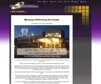 Pickmytickets.com(Merryman Performing Arts Center) Screenshot