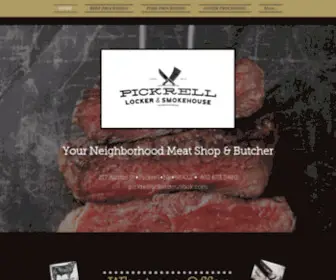 Pickrelllockerandsmokehouse.com(Pickrell Locker & Smokehouse) Screenshot