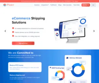 Pickrr.com(ECommerce Logistics Shipping Solutions & Courier Aggregator India) Screenshot