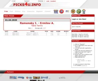 Picks4U.info Screenshot