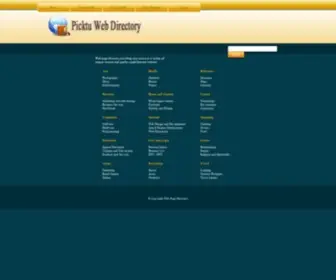 Picktu.com(Web Page Directory) Screenshot