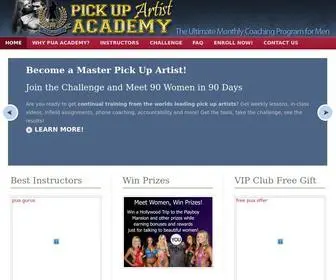 Pickupartistacademy.com(Ultimate Monthly PUA Training System From The Best Pick Up Artists in the World) Screenshot