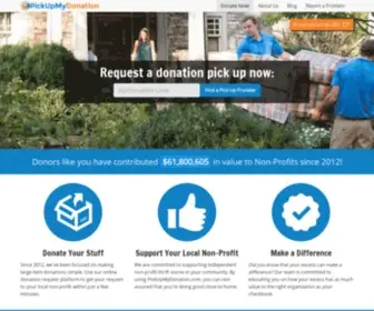 Pickupmydonation.com(Schedule Donation Pick Up Services) Screenshot