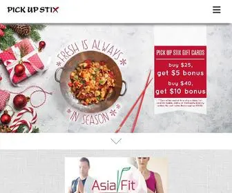 Pickupstix.com(Pick Up Stix serves Fresh Asian Cuisine) Screenshot