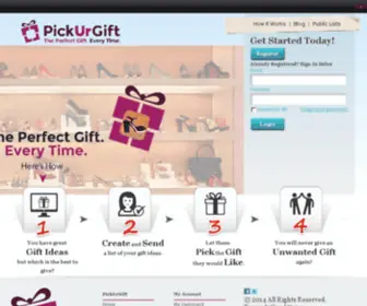 Pickurgift.com(PickURgift) Screenshot