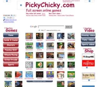 Pickychicky.com(Full Screen Online Games) Screenshot