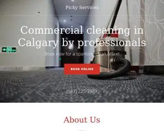 Pickyservices.ca(Commercial Cleaning in Calgary) Screenshot