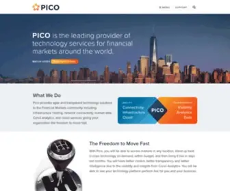 Pico.net(Leading Provider of Technology Services for Financial Markets) Screenshot