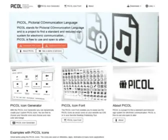 Picol.org(Pictorial Communication Language) Screenshot