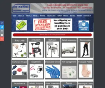 Picomedical.com(Pico Medical Equipment & Supplies in Los Angeles) Screenshot