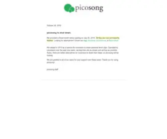 Picosong.com(picosong) Screenshot