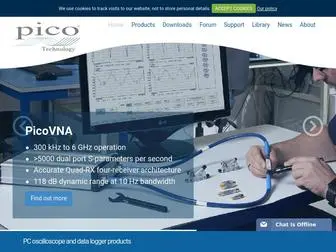 Picotech.com(PC Oscilloscope) Screenshot
