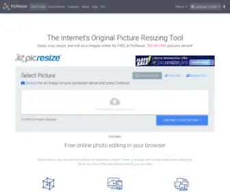 Picresize.com(Crop, Resize, Edit images online for free) Screenshot