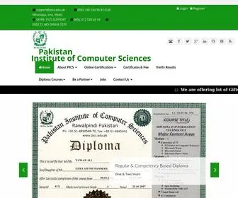 Pics.edu.pk(Pakistan Institute of Computer Sciences) Screenshot