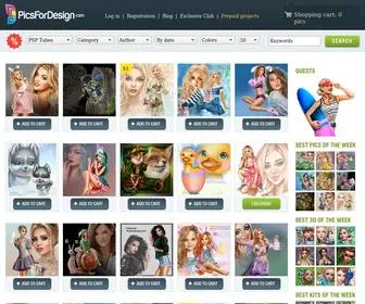 Picsfordesign.com(Illustration store) Screenshot