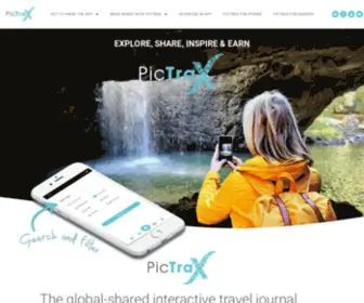 Pictrax.com(Travel, snap, upload and earn) Screenshot