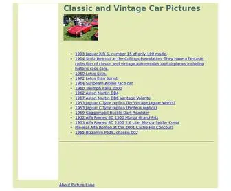 Picturelane.com(Picturelane Classic and Vintage Car Pictures) Screenshot