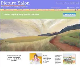 Picturesalon.com(Digital Ink Jet Giclee Printing and Fine Art Reproduction) Screenshot