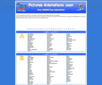 Picturesanimations.com(Free Animated Images Cliparts Graphics Gifs Myspace) Screenshot