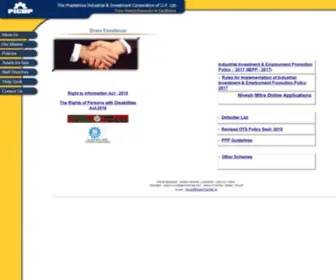 Picupindia.com(PICUP : Pradeshiya Industrial & Investment Corporation of U.P. Ltd) Screenshot